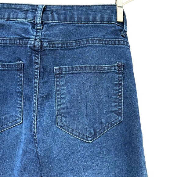H&M Dark Blue Skinny Mid Rise Stretch Jeans Size 4 - Picture 10 of 11